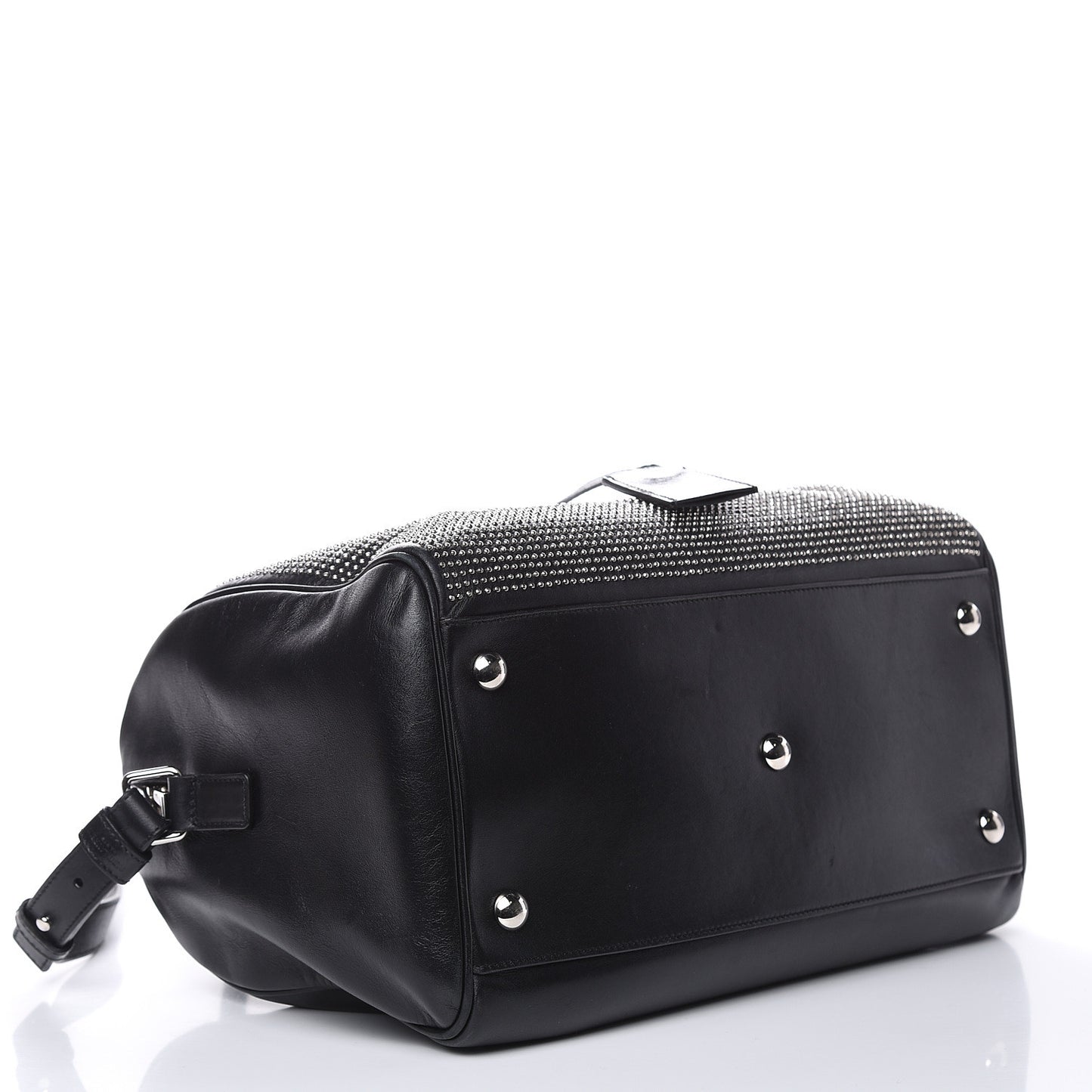 Calfskin Studded Classic Duffle 6 Black