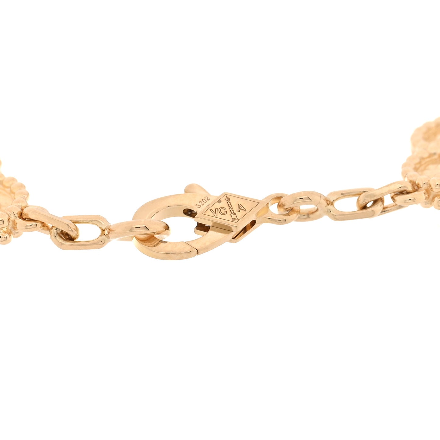 18K Yellow Gold 5 Motifs Vintage Alhambra Bracelet