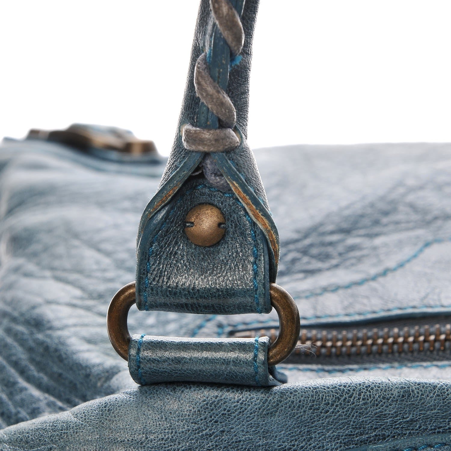 Balenciaga Agneau Classic Hardware City Bleu Paon 9 of 12
