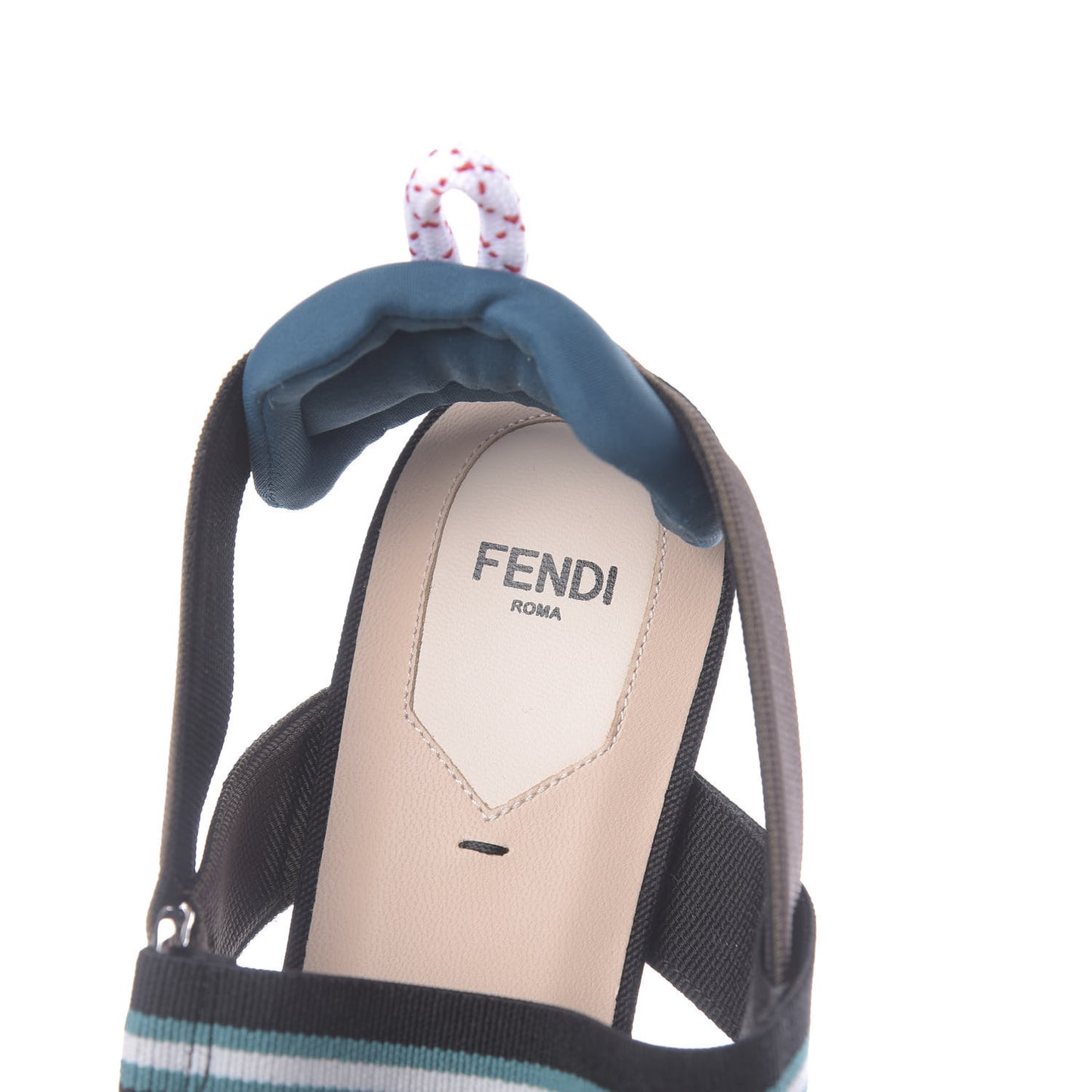 Technical Mesh Canvas Colibri Slingback Ballerina Flats 40.5 Black Verde Military