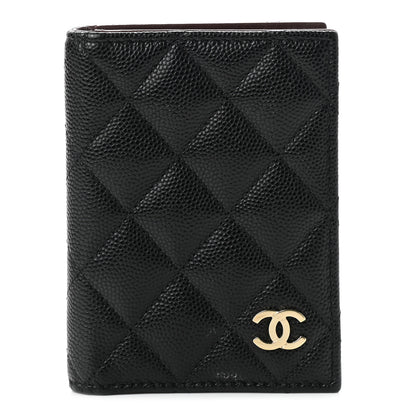 Chanel Caviar Quilted Card Holder Wallet Black 1 of 9
