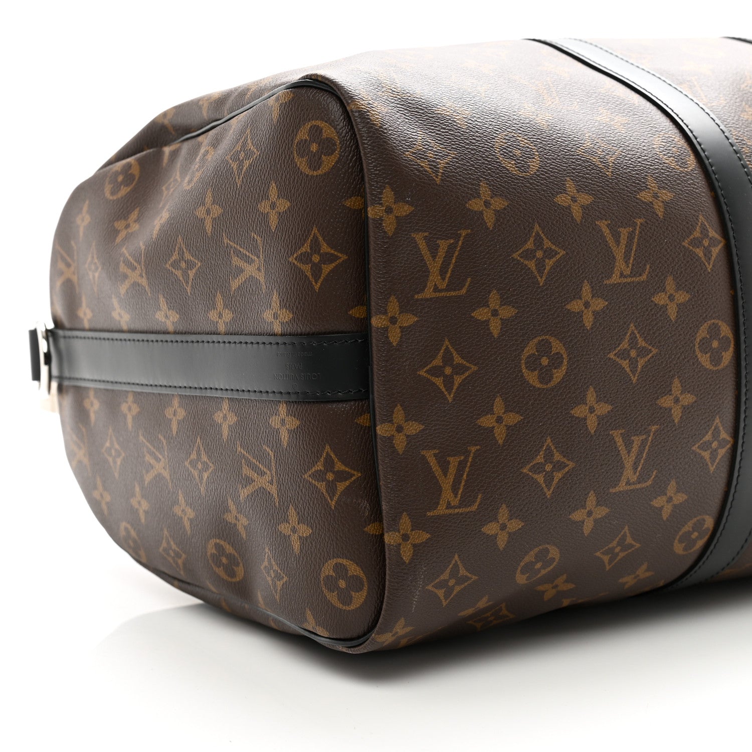 Louis Vuitton Monogram Macassar Keepall Bandouliere 45 8 of 9