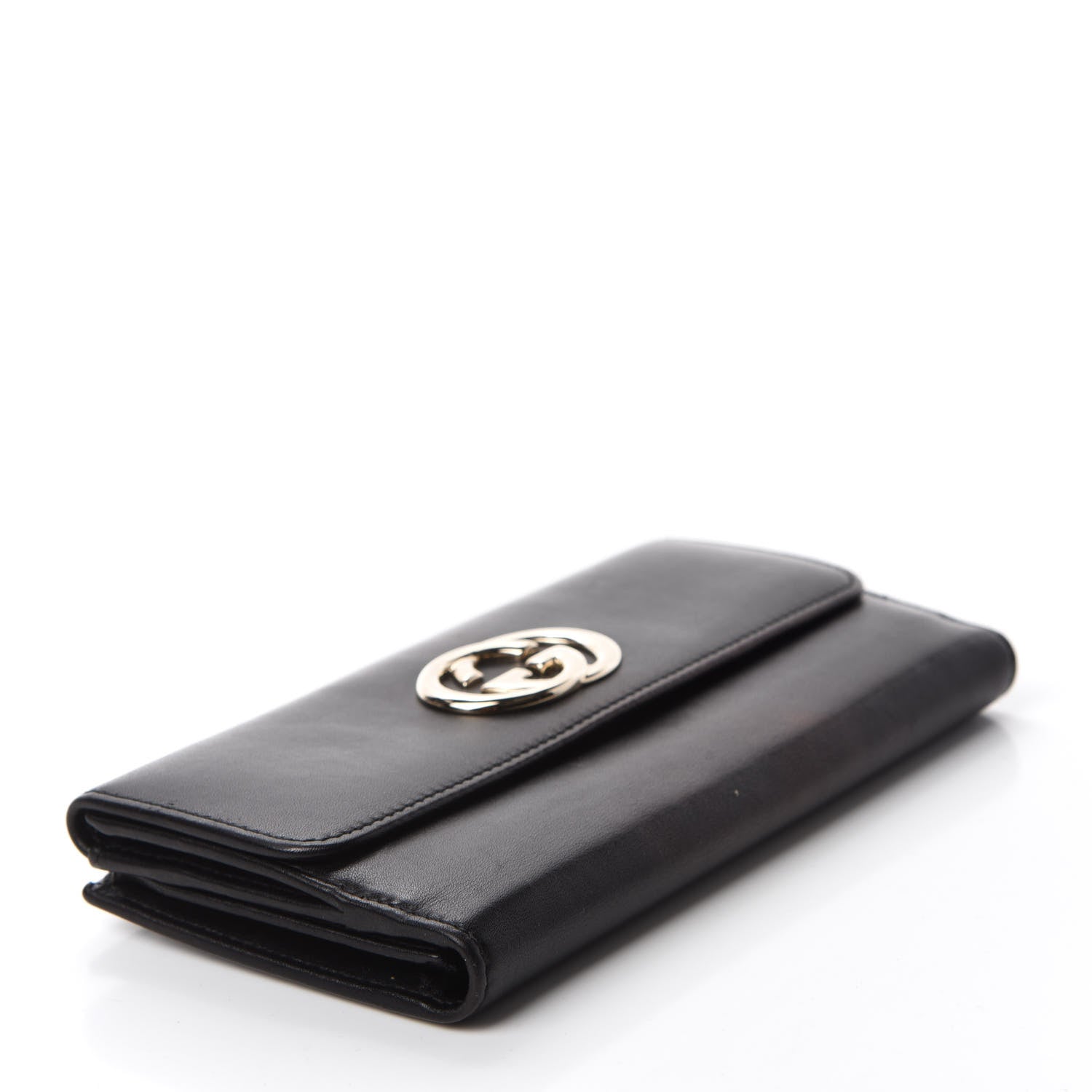 Gucci Calfskin Britt Continental Wallet Brown 4 of 7