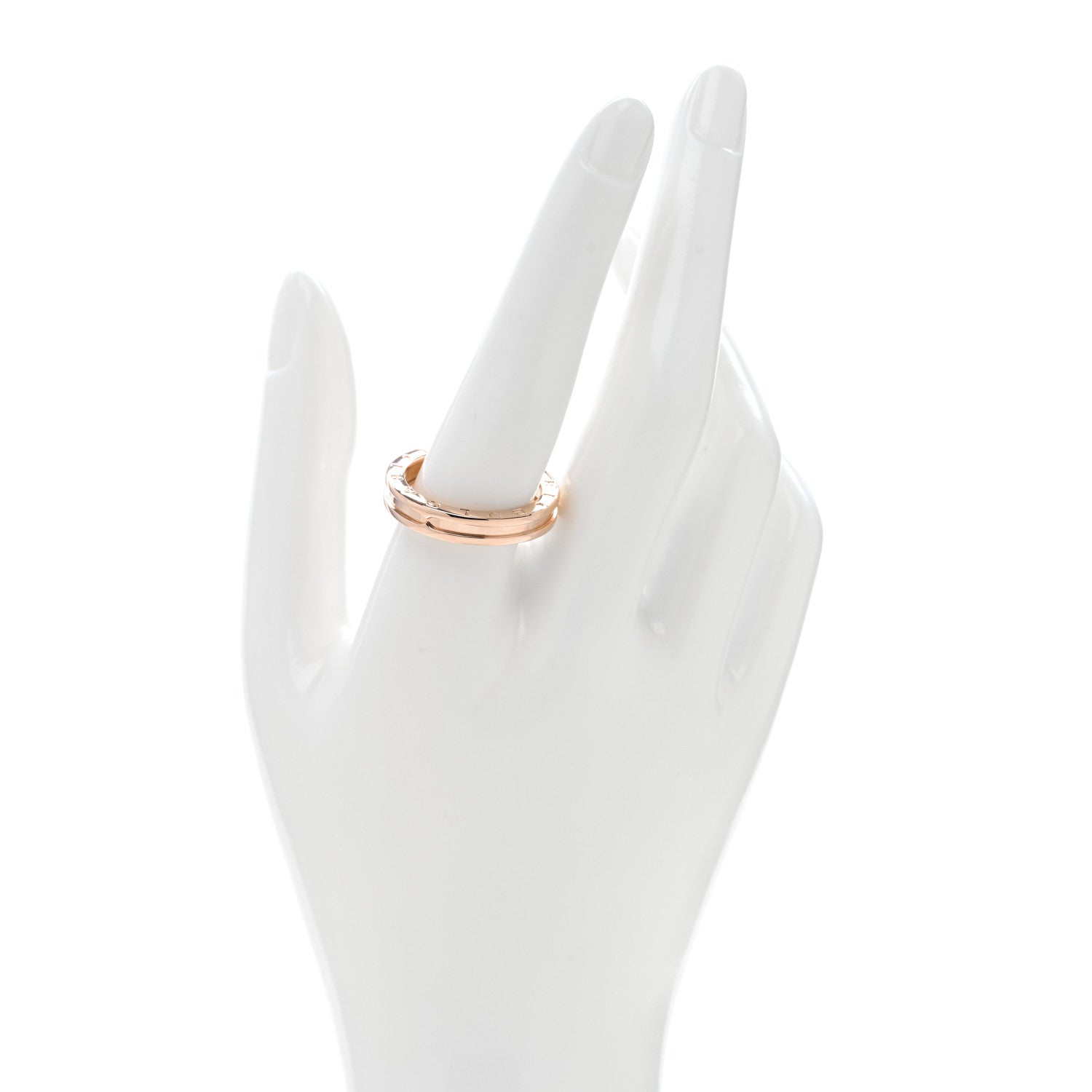 Bulgari 18K Rose Gold B.Zero1 One-Band Ring 62 10 2 of 4