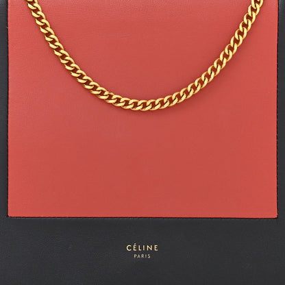 Celine Smooth Lambskin Frame Evening Chain Clutch Dark Navy Claycourt 8 of 10