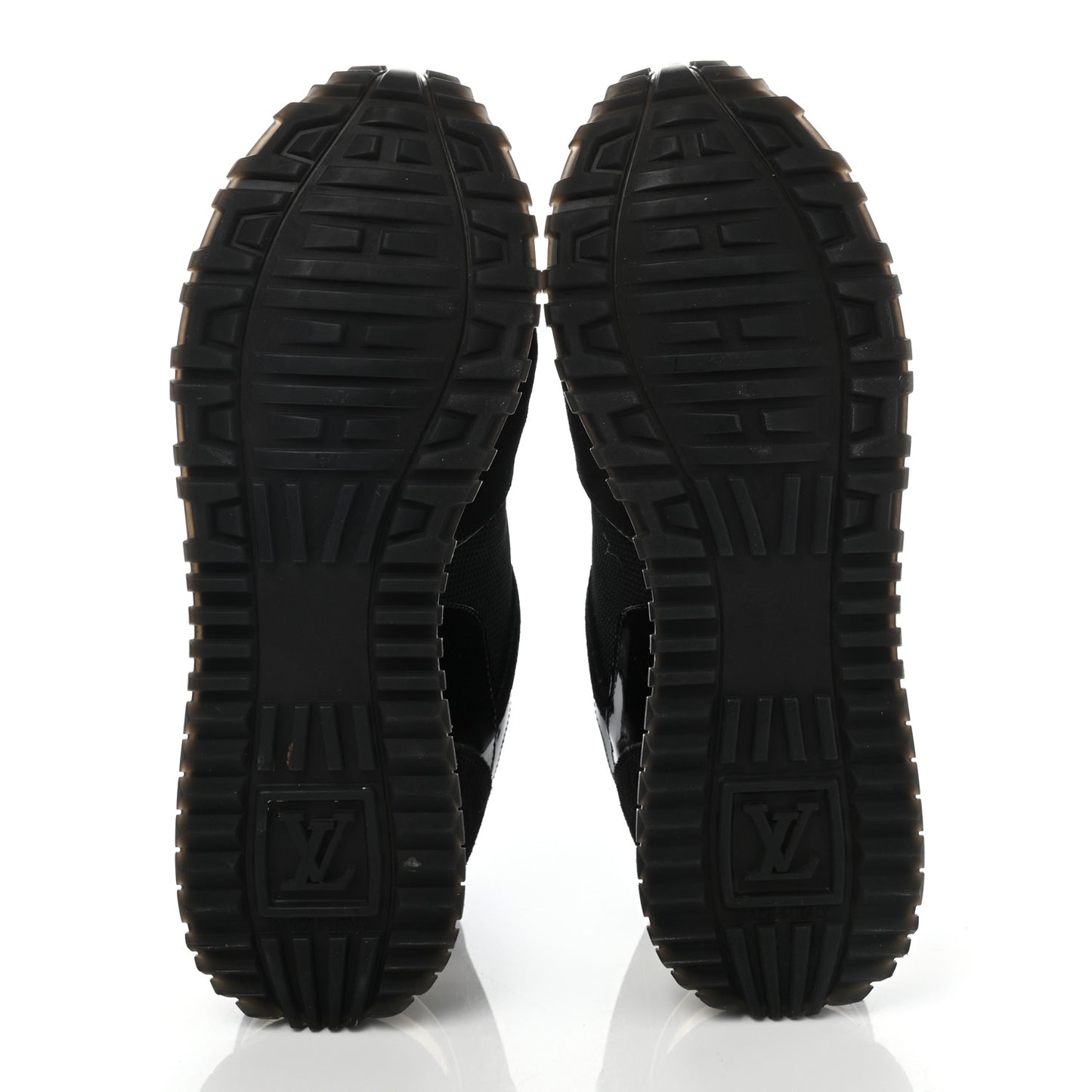 Suede Monogram Run Away Sneakers 35 Black