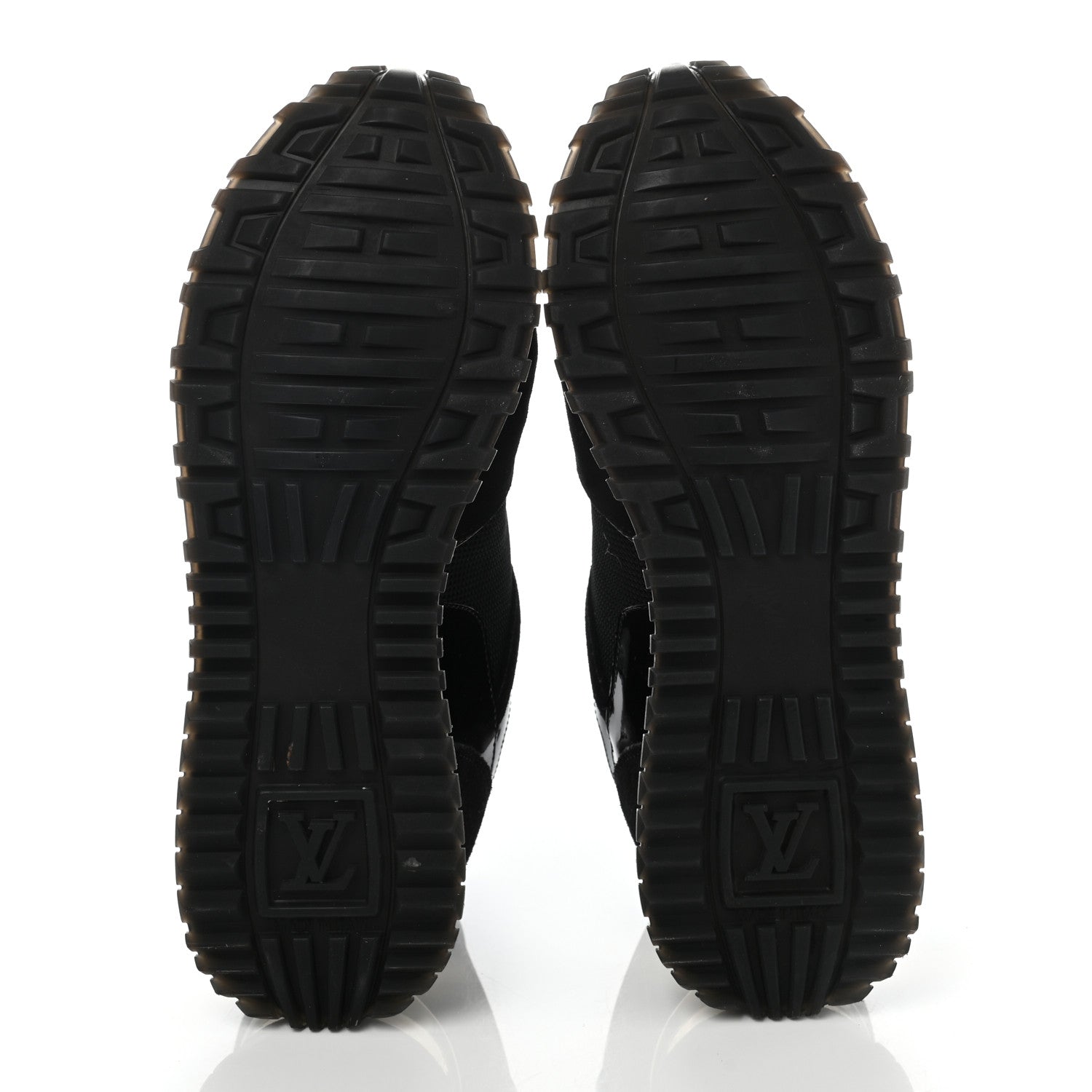 Louis Vuitton Suede Monogram Run Away Sneakers 35 Black 5 of 8