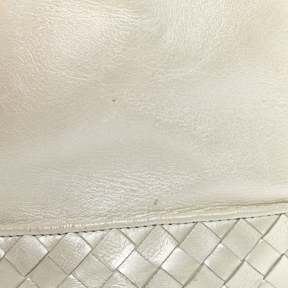 Bottega Veneta Nappa Intrecciato Drawstring Bucket Bag White 14 of 14