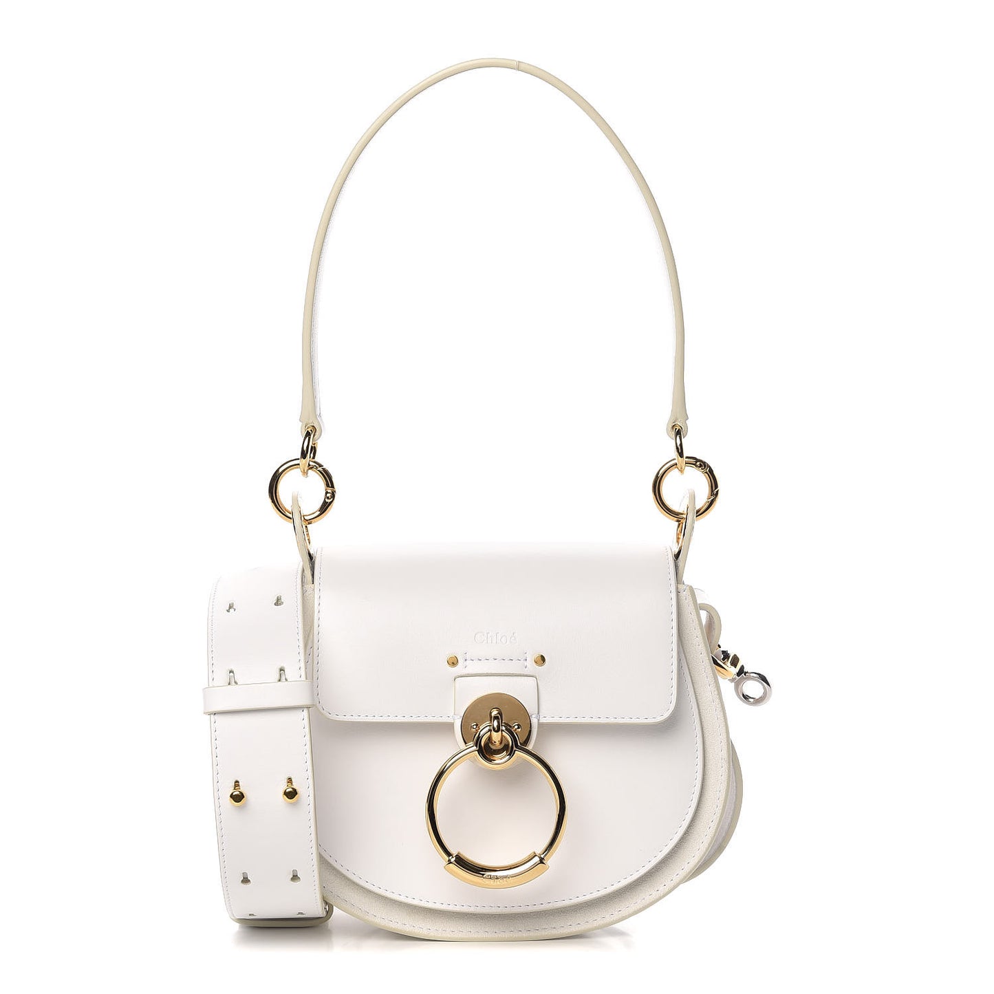 Calfskin Small Tess Bag Brilliant White