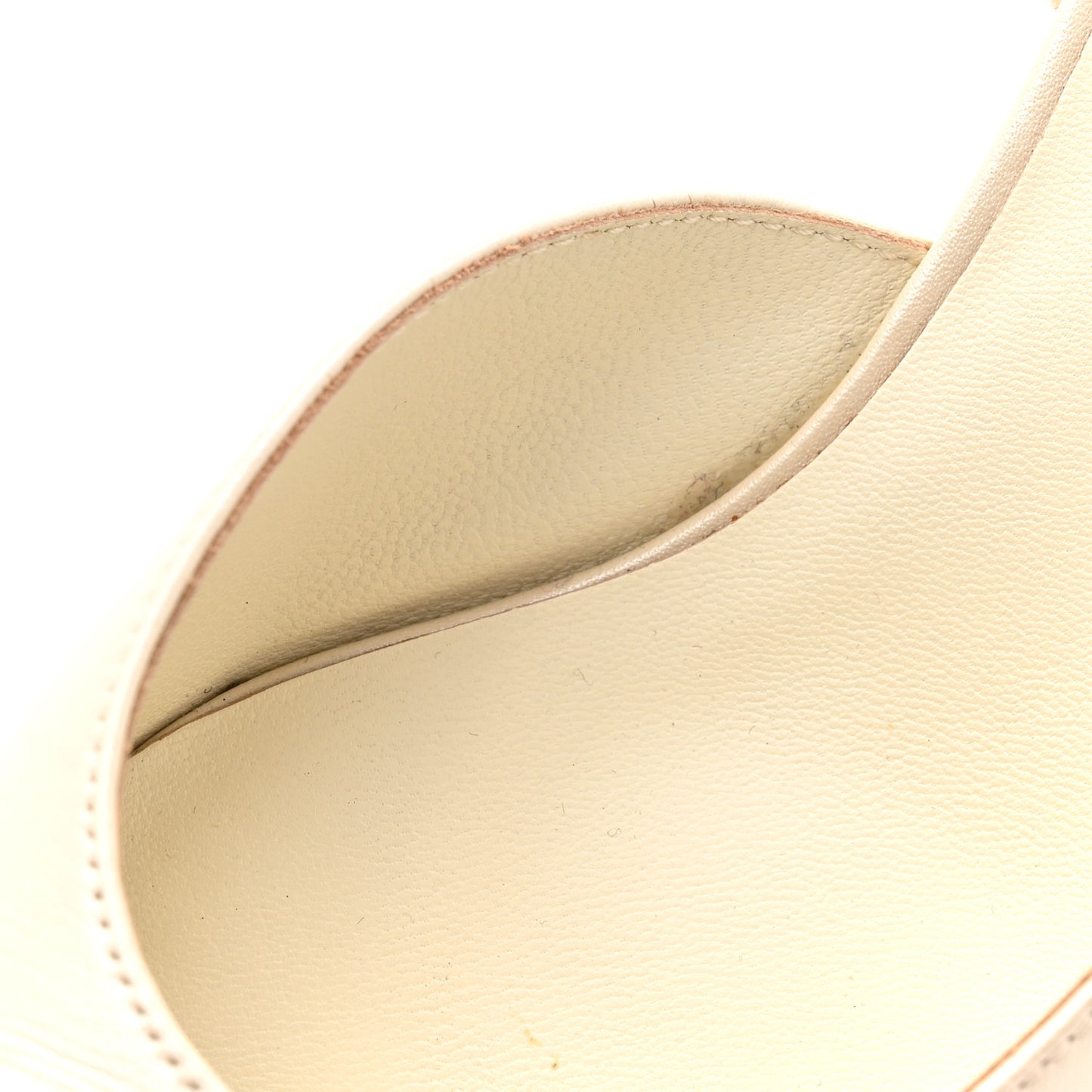 Lambskin Grosgrain Cap Toe CC Slingback Pumps 38 White Black