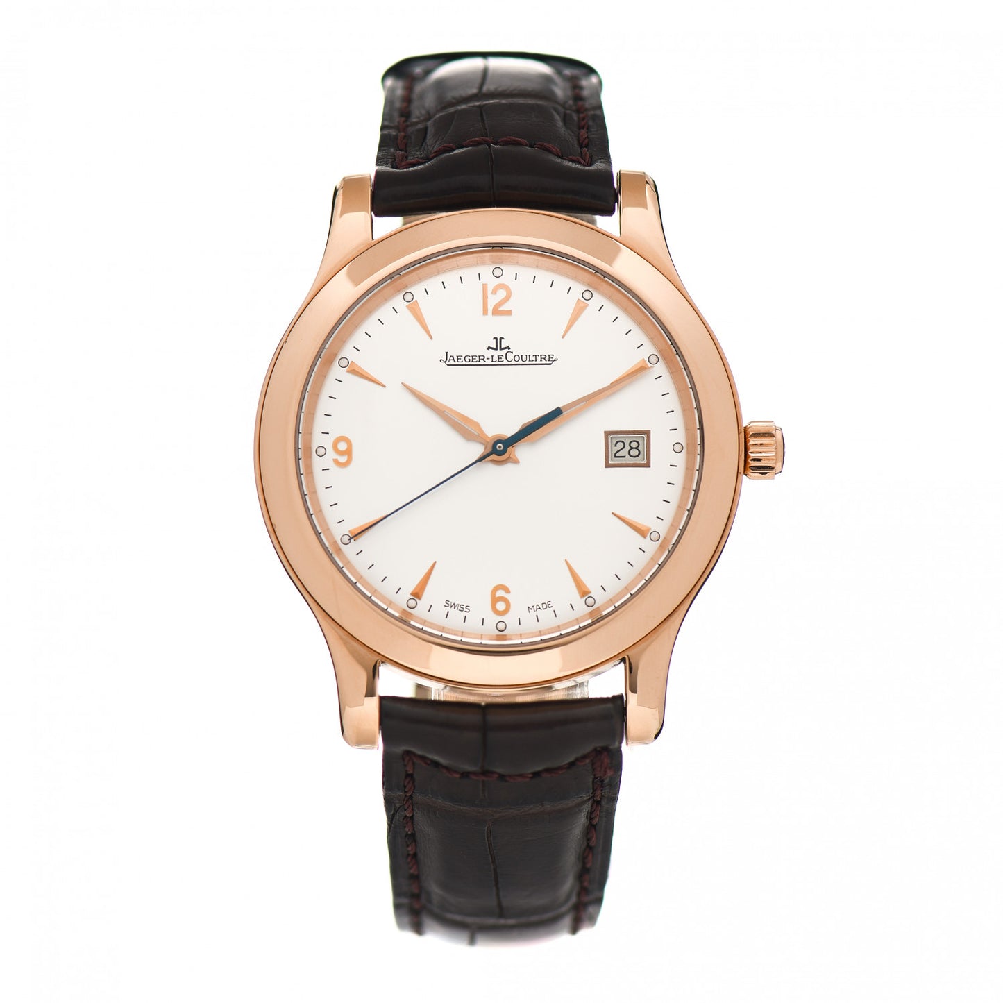 18K Rose Gold Alligator 40mm Master Control Date Automatic Watch Q147237S