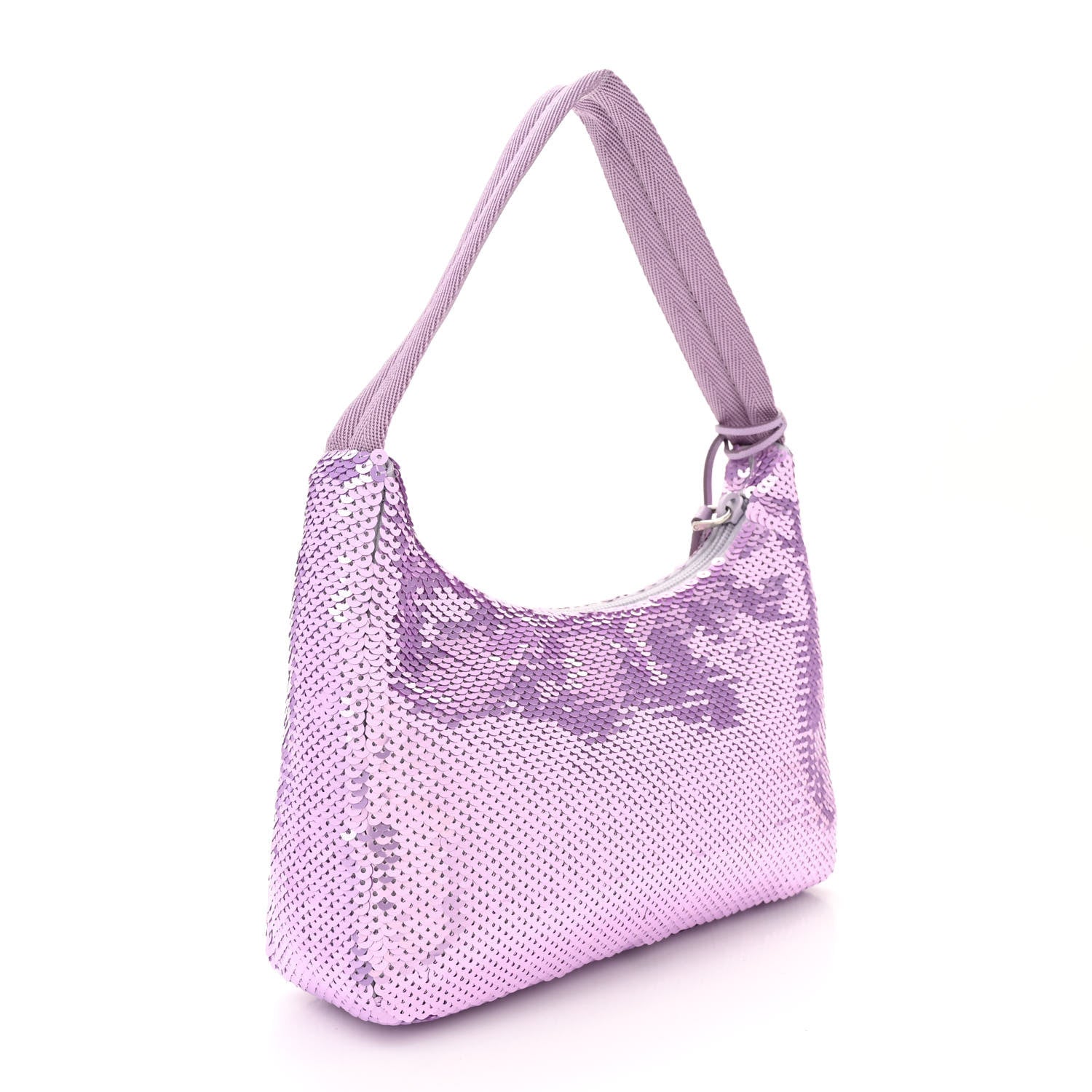 Prada Paillettes Sequin Mini Re-Edition 2000 Bag Lilium Black 3 of 9