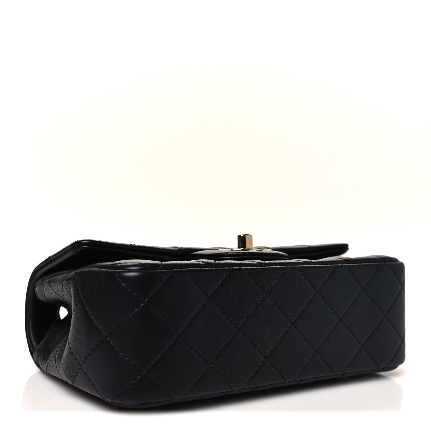Chanel Lambskin Quilted Mini Rectangular Flap Black 4 of 11