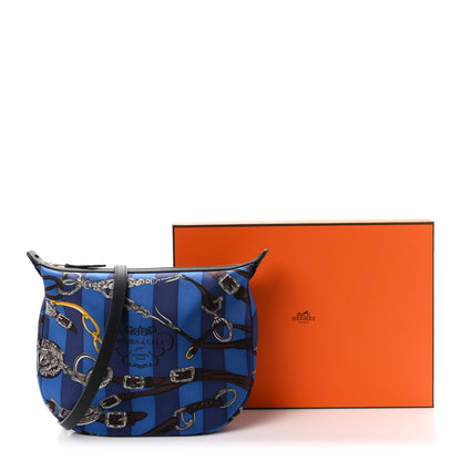 Hermes Silk Sursoie To Go Pouch  Bleu Zellige Ebene Caban 11 of 11