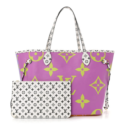 Louis Vuitton Monogram Giant Neverfull MM Pink Lilac 3 of 11