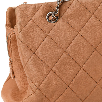 Chanel Caviar Quilted Timeless CC Shopping Tote Brown 16 of 20