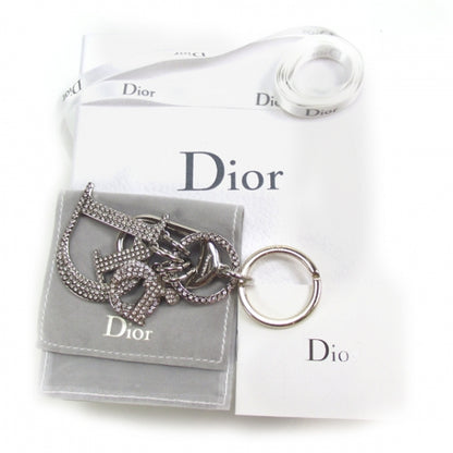 Christian Dior Crystal Key Chain Bag Charm Silver 8 of 9