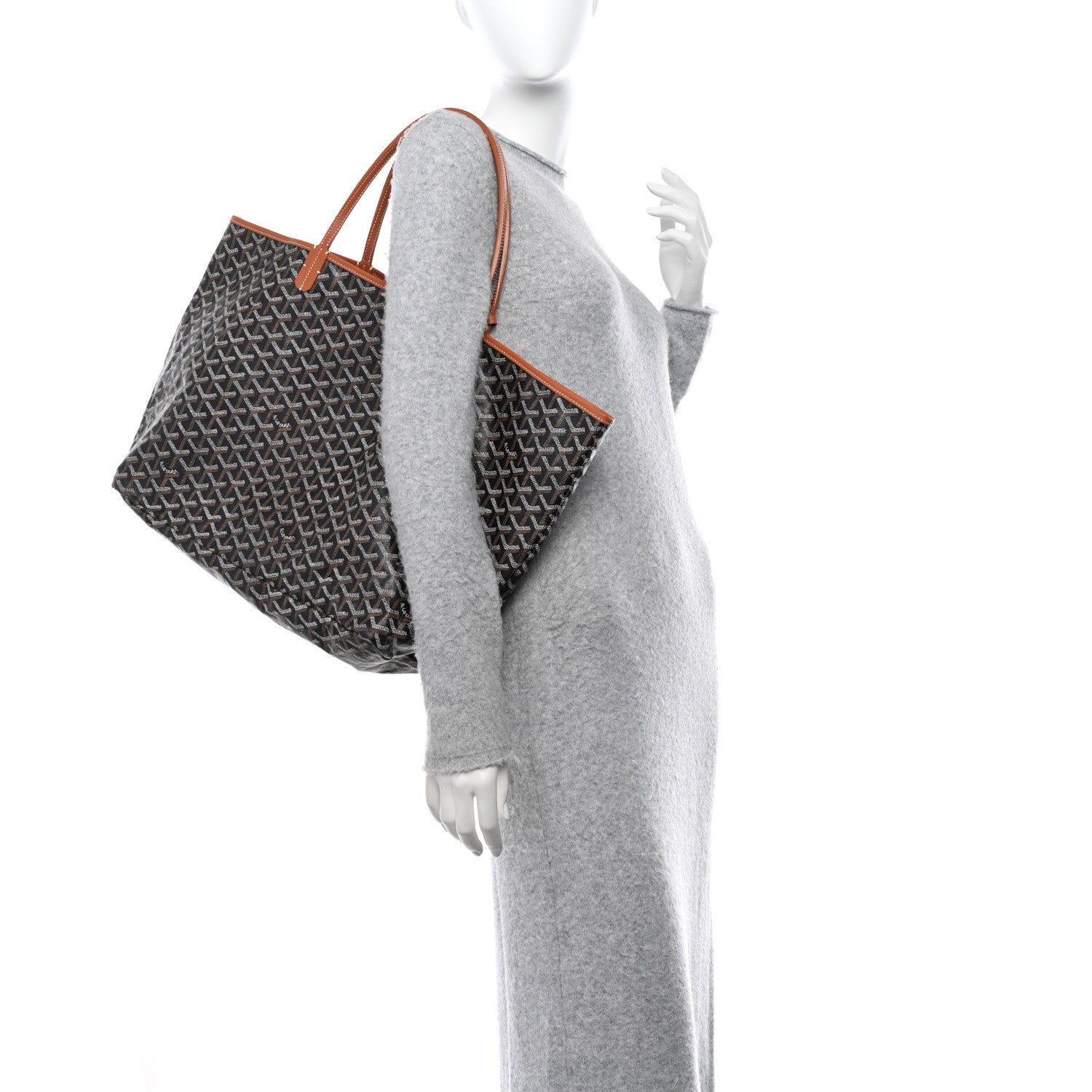 Goyard Goyardine Saint Louis GM Black Gold 2 of 13