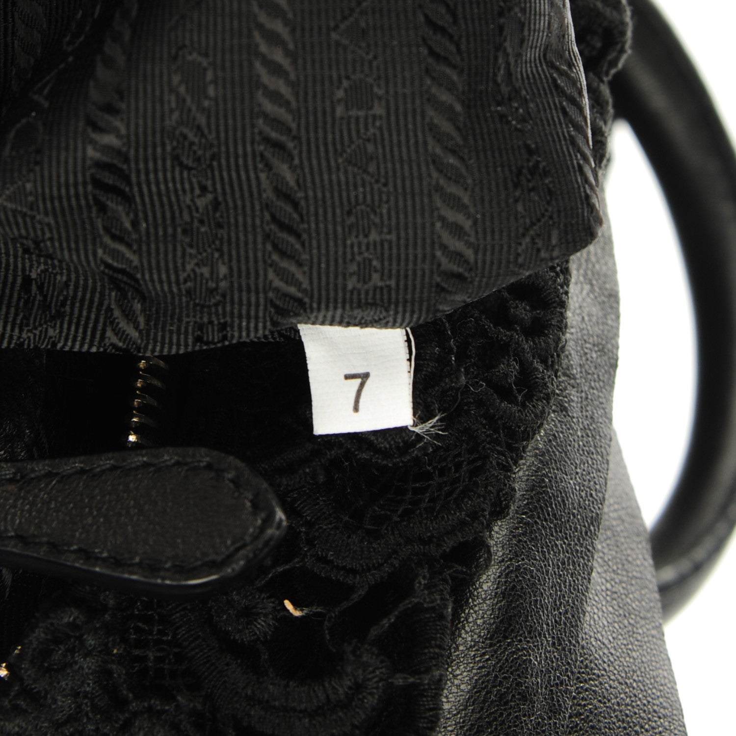 Prada Lace Pizzo S Bowler Nero Black 8 of 9