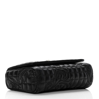 Versace Nappa Barocco Quilted Vanitas Crossbody Black 4 of 9