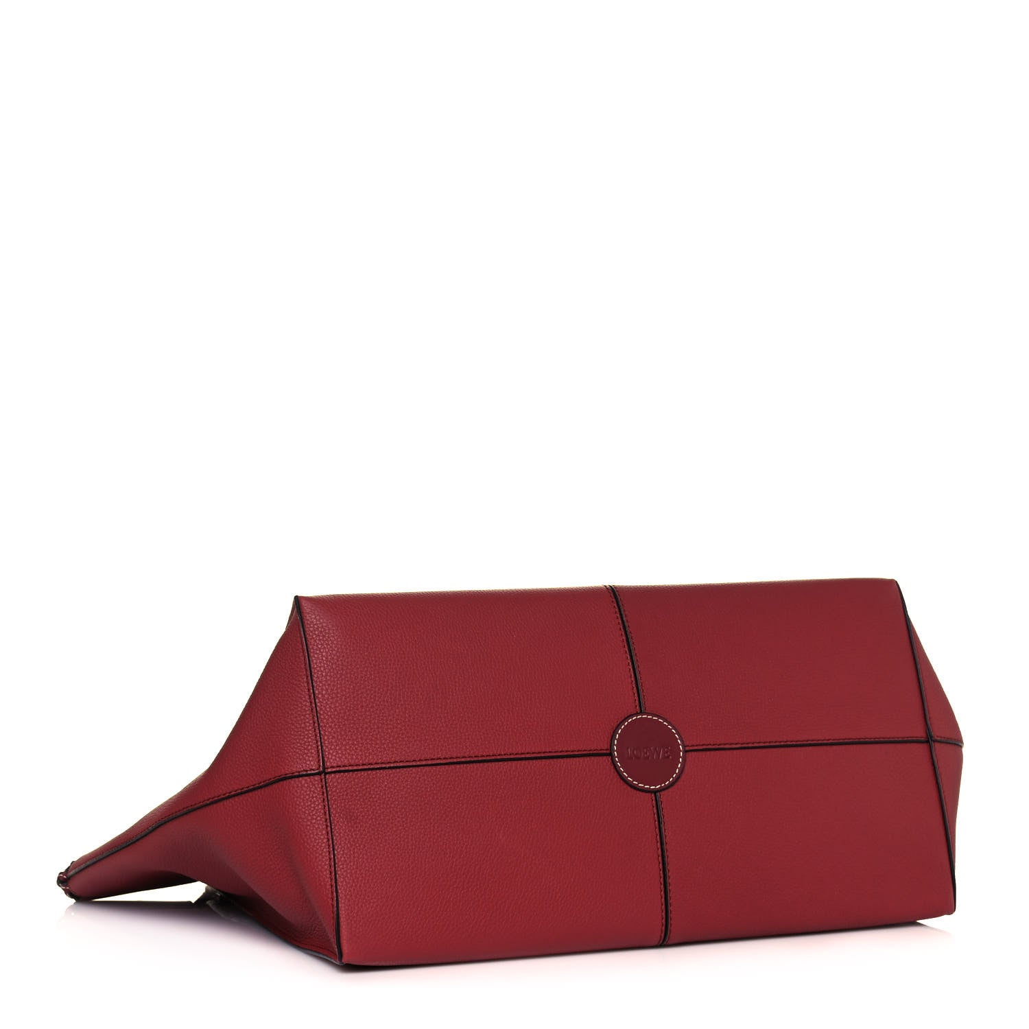 Loewe Soft Grained Calfskin Medium Cushion Tote Merlot 3 of 13