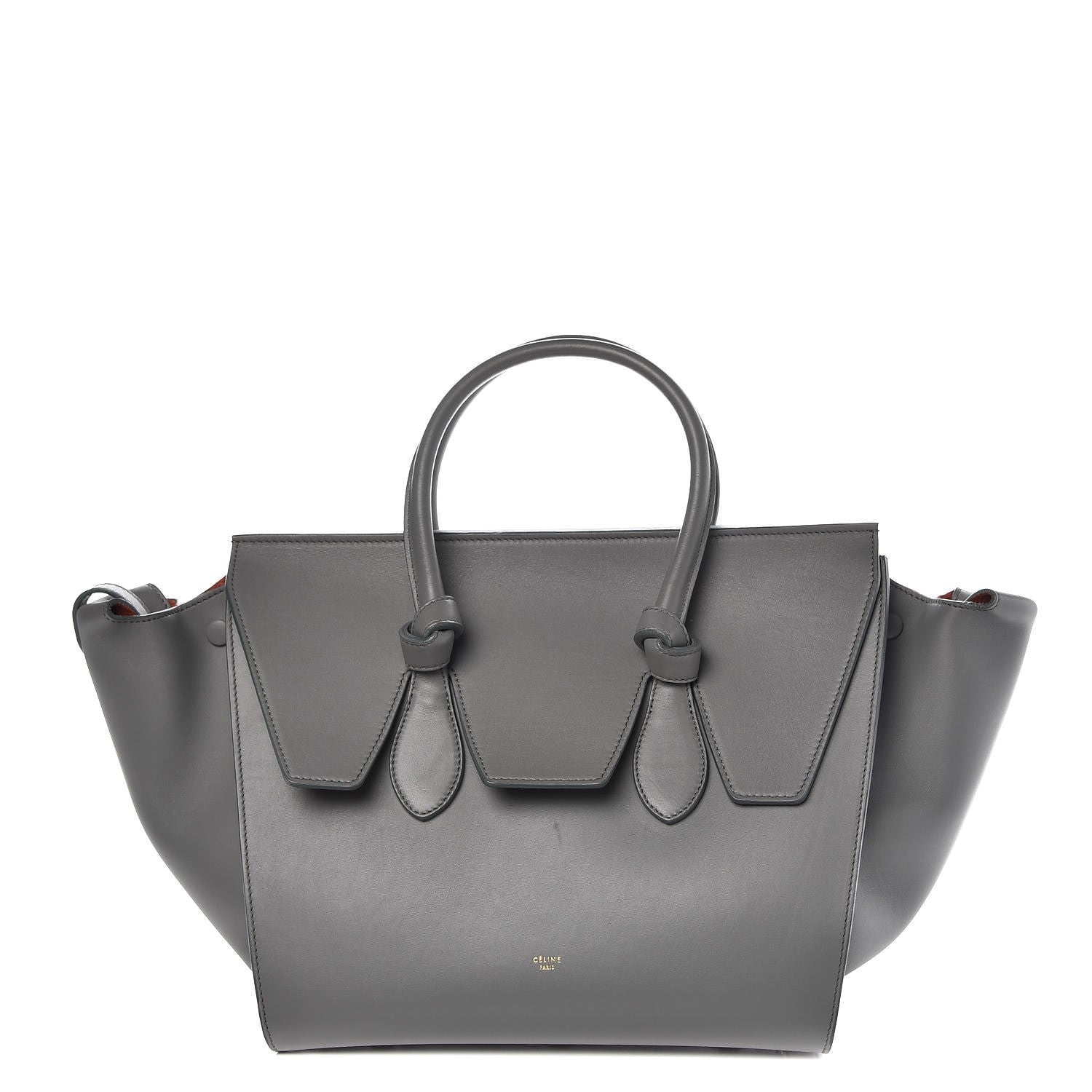 Celine Smooth Calfskin Small Tie Knot Tote Grey 1 of 9