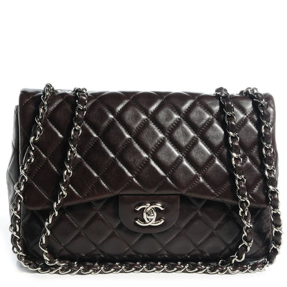 Chanel Lambskin Jumbo Single Flap Brown 1 of 9