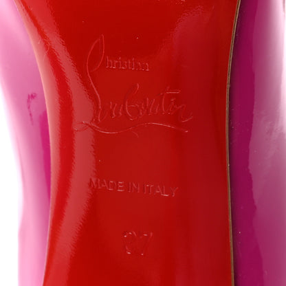 Christian Louboutin Patent Pigalle Follies 100 Pumps 37 Indian Rose 7 of 9