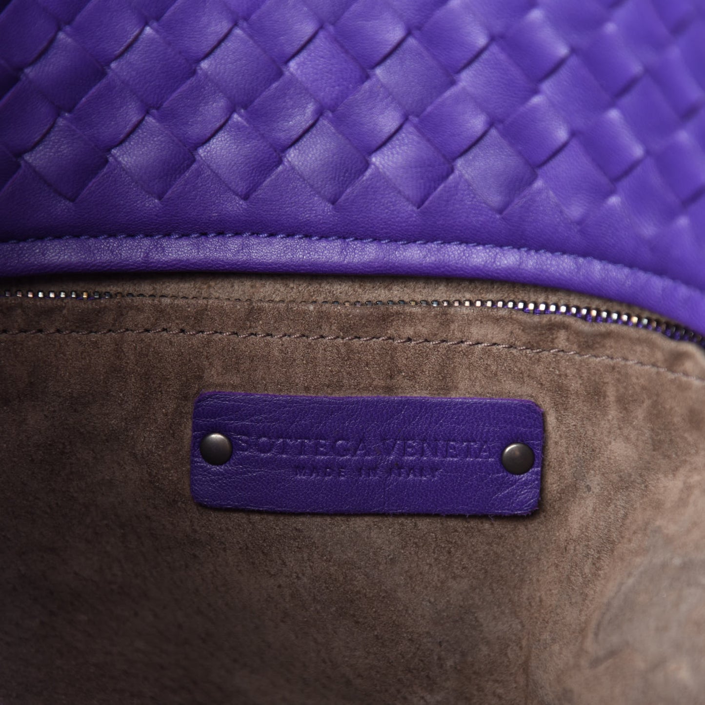 Nappa Intrecciato Large Seamless Tote Anemone