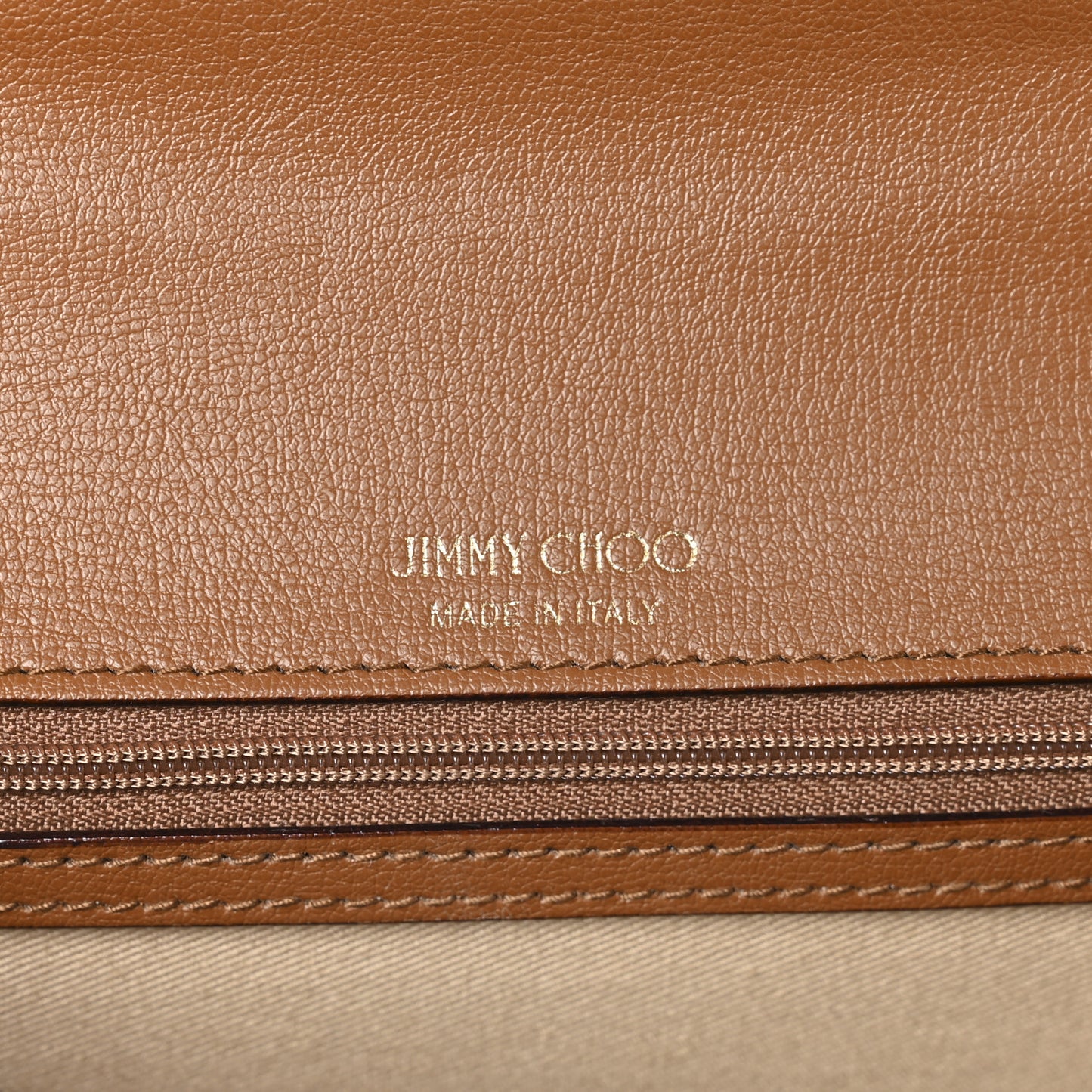 Grainy Calfskin JC Top Handle Tan