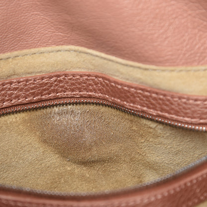 Fendi Lambskin Calfskin Romano Selleria Large Chef Shoulder Bag Pink 9 of 13