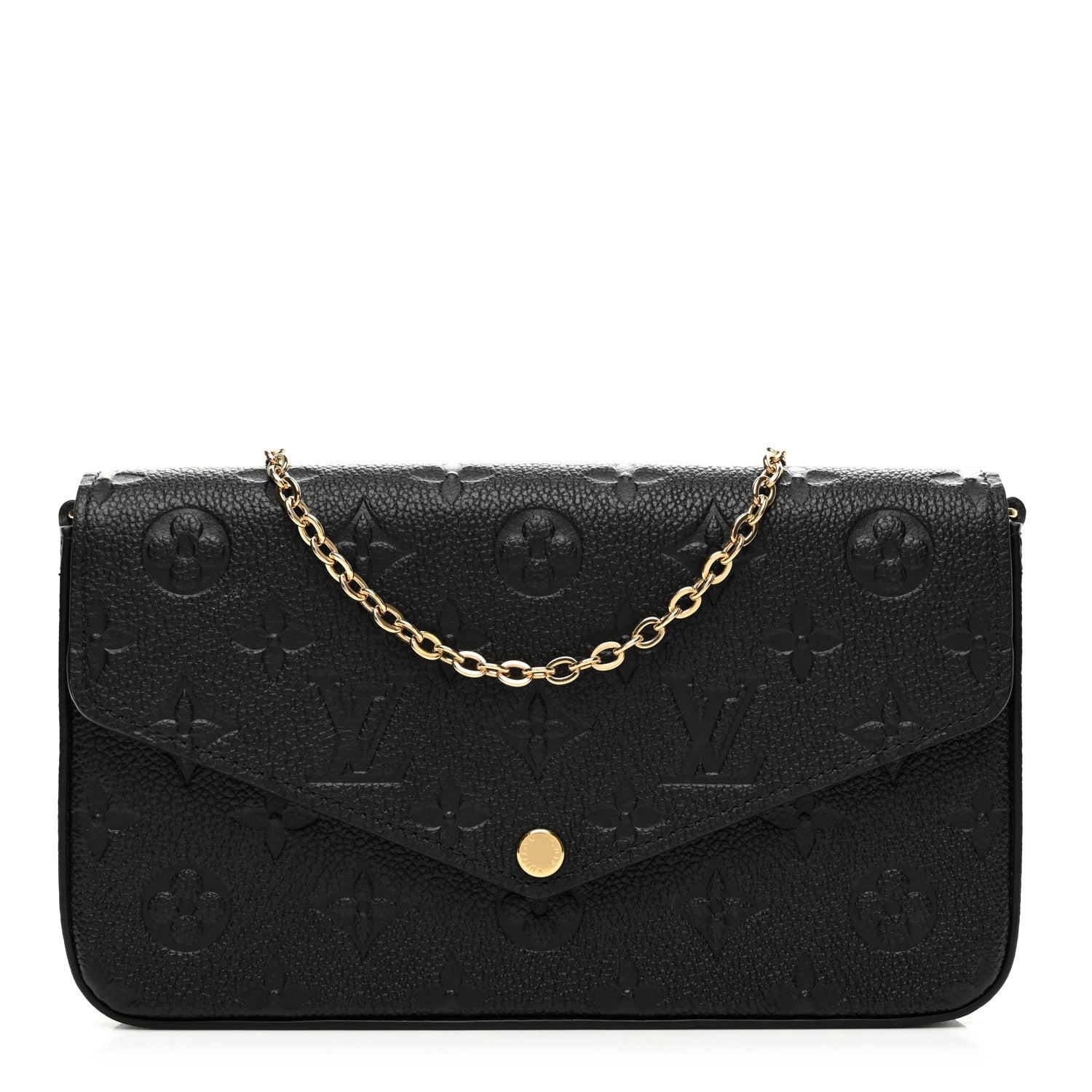 Louis Vuitton Empreinte Pochette Felicie Chain Wallet Black 1 of 10