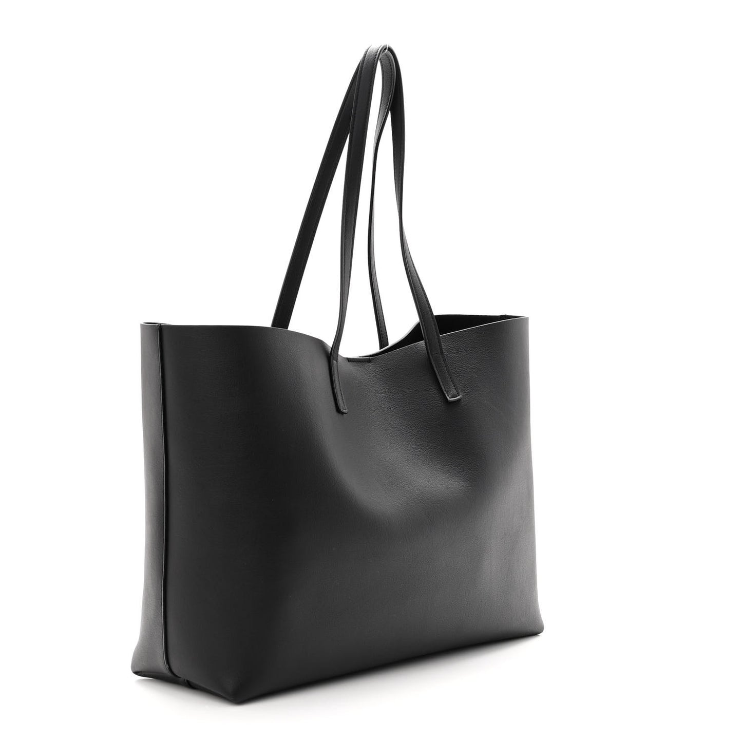 Calfskin Large Shopping Tote Black