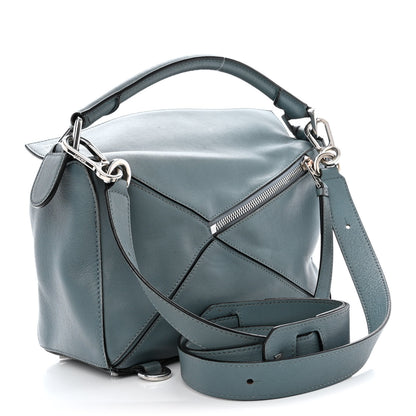 Loewe Calfskin Small Puzzle Bag Stone Blue 3 of 18