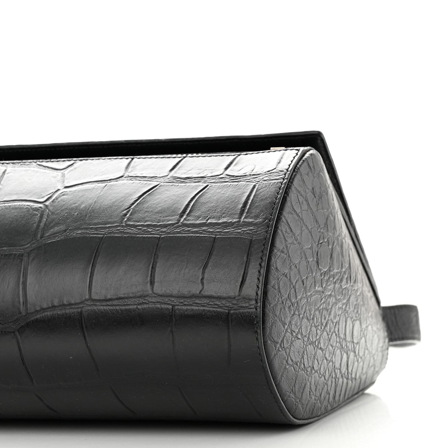 Givenchy Calfskin Crocodile Embossed Medium Pandora Box Crossbody Bag Black 10 of 10