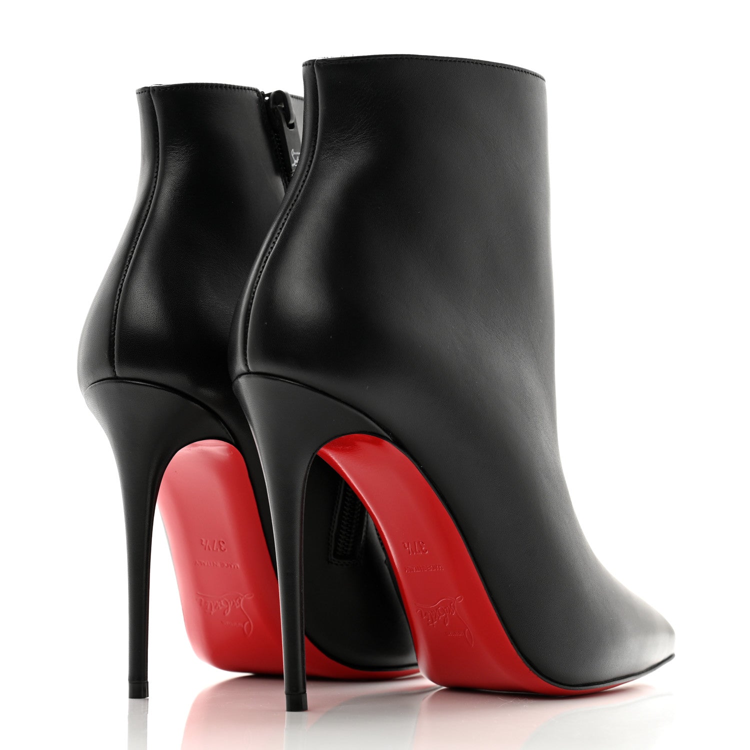 Christian Louboutin Calfskin So Kate Booty 100 Ankle Boots 37.5 Black 4 of 8
