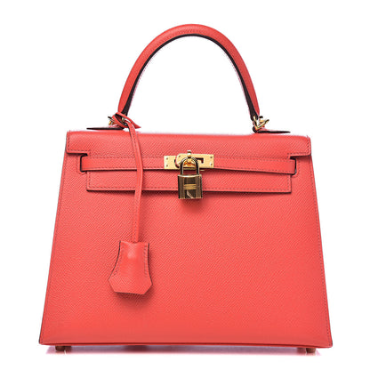 Hermes Epsom Kelly Sellier 25 Rose Jaipur 1 of 35