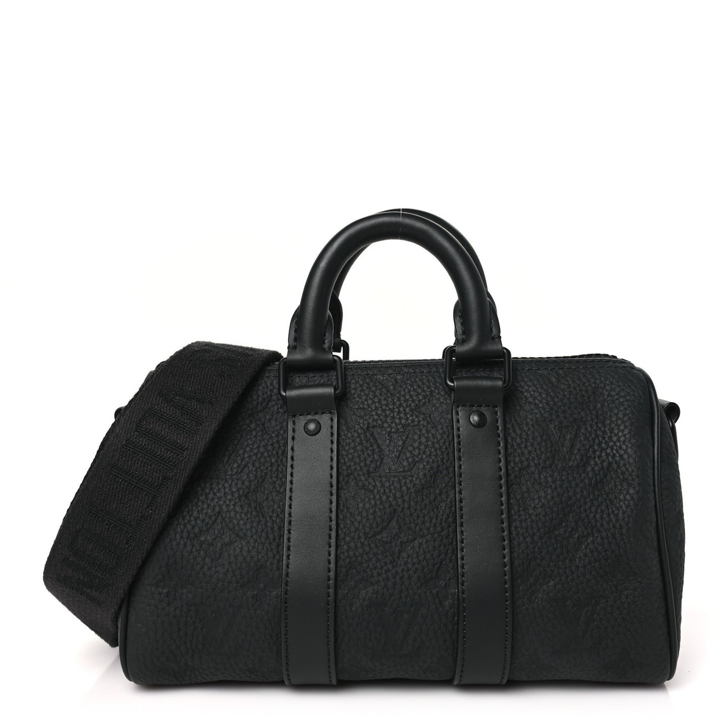 Monogram Taurillon Keepall Bandouliere 25 Black
