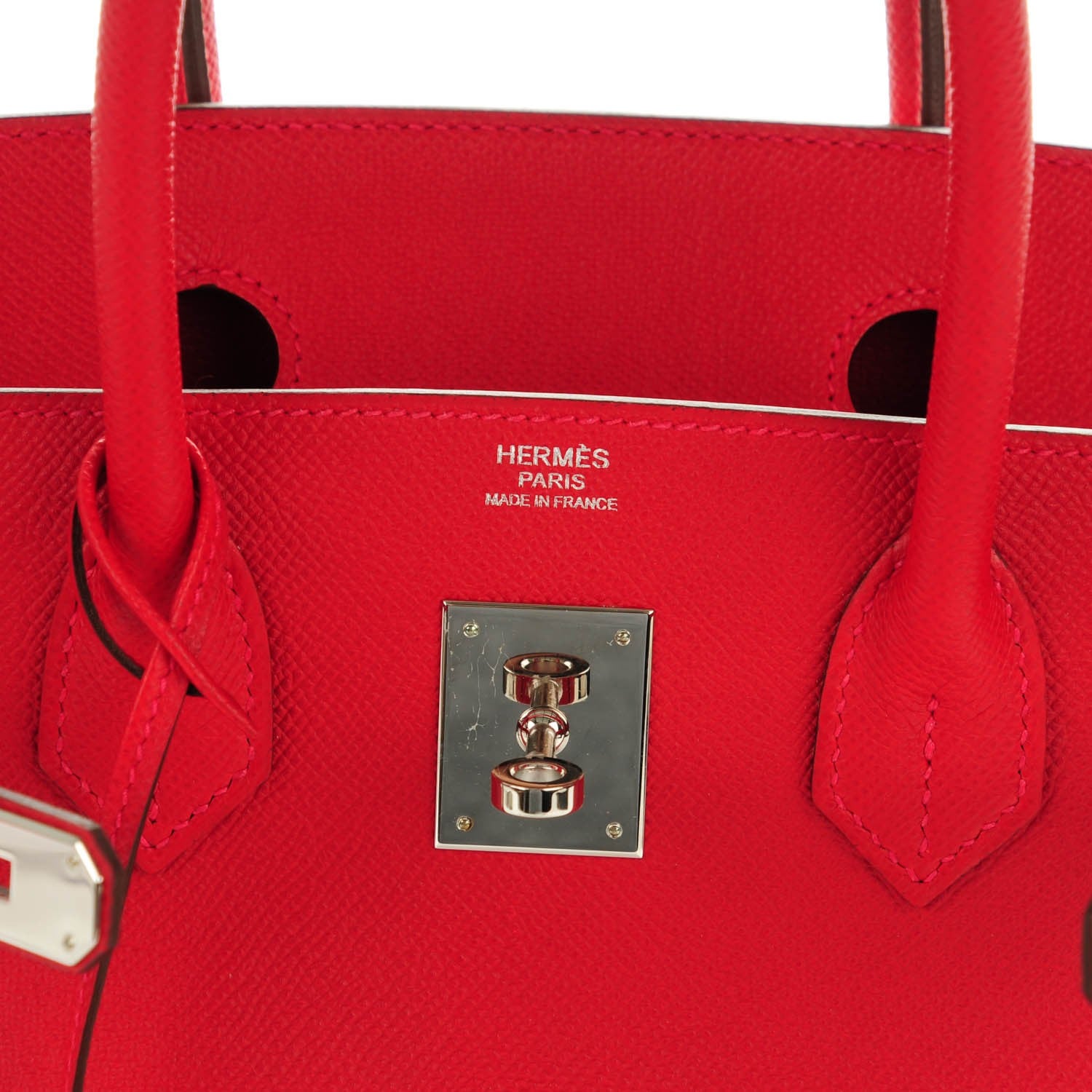 Hermes Epsom Birkin 30 Rouge Casaque 12 of 22