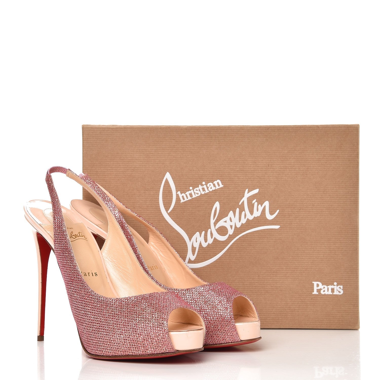 Christian Louboutin Glitter Hyper Prive 120 Pumps 41 Pink 8 of 8