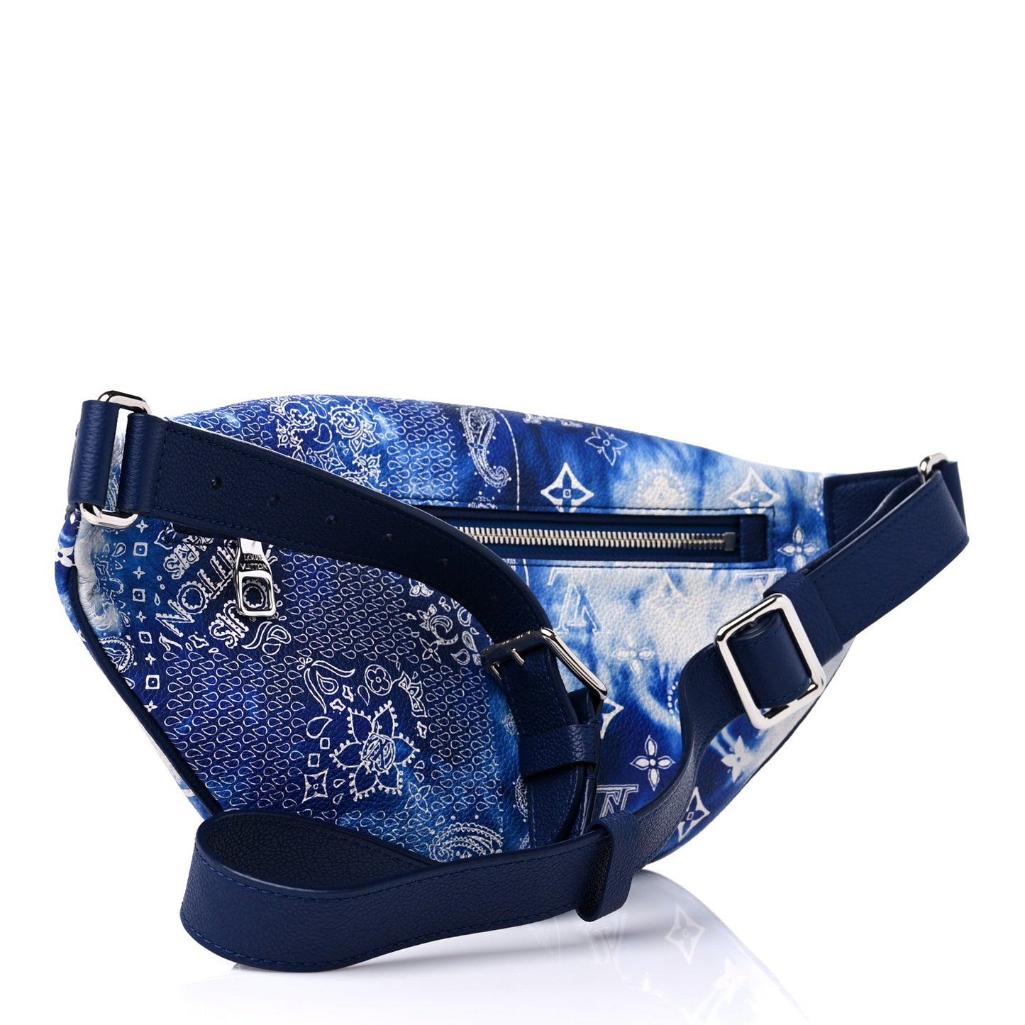 Cowhide Monogram Bandana Discovery Bumbag PM Blue