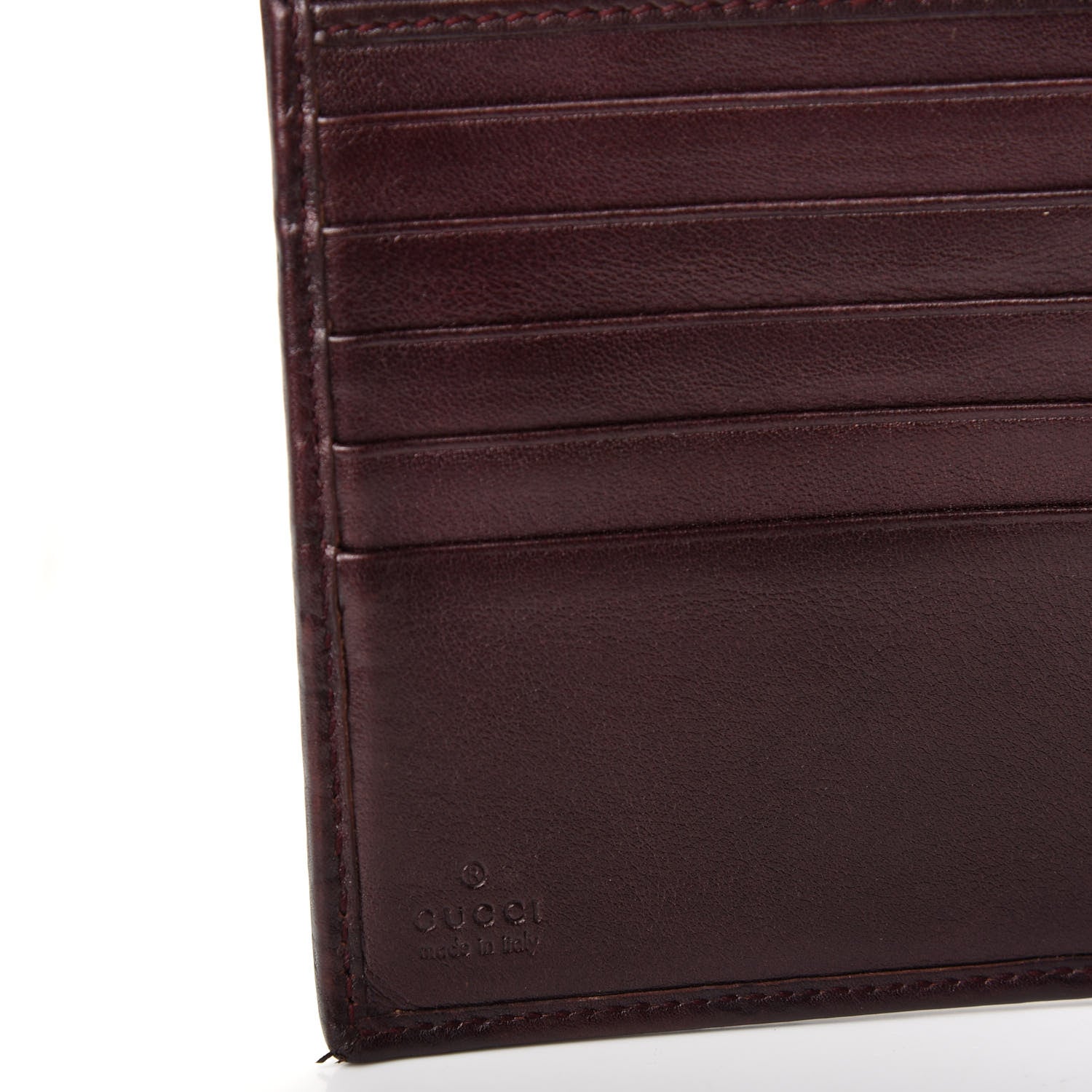 Gucci Guccissima Lovely Heart French Flap Wallet Brown 6 of 6