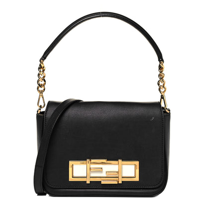 Fendi Vitello Dolce Baguette Shoulder Bag Black 1 of 9