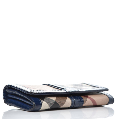 Burberry Supernova Check Penrose Continental Wallet Blue 4 of 16