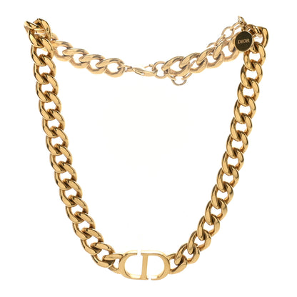 Christian Dior Metal 30 Montaigne Necklace Gold 3 of 5