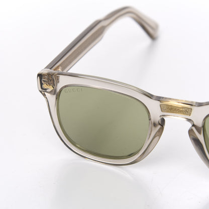 Gucci Acetate Square Frame Opulent Luxury GG0181S Sunglasses Grey Transparent 8 of 8