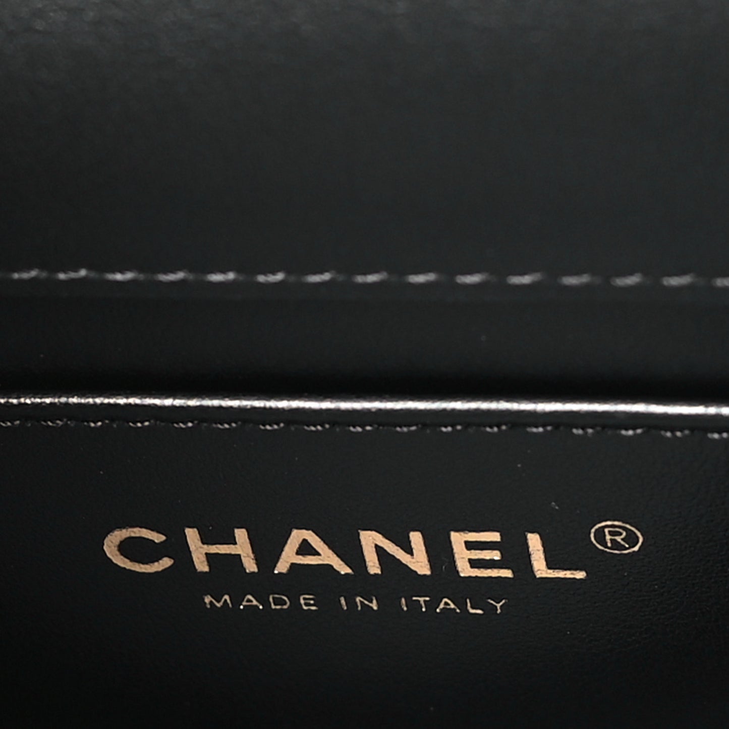 Shiny Calfskin Quilted Mini Metal Top Handle Flap Black
