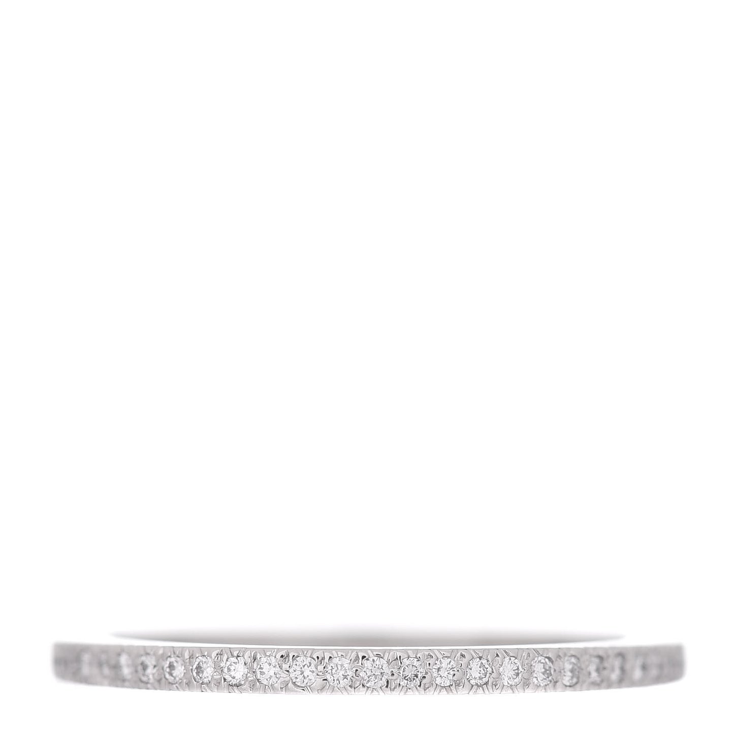 Platinum Diamond Lucida Half Circle Wedding Band Ring 50 5.5