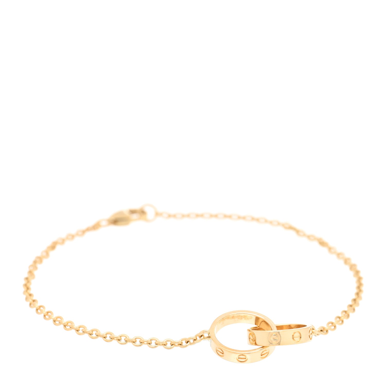 Cartier 18K Yellow Gold Interlocking LOVE Bracelet 1 of 3