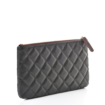 Chanel Caviar Quilted Cosmetic Case Black 3 of 8